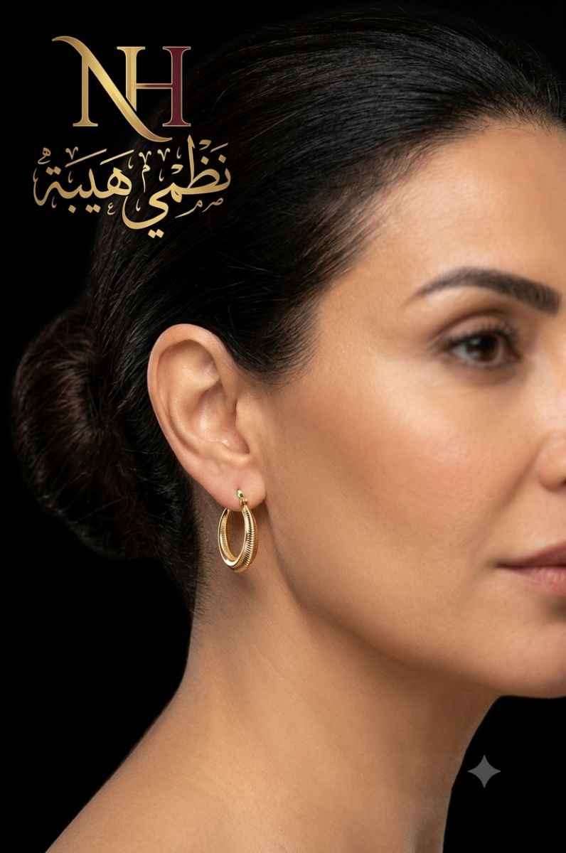 حلق — فلورا — عيار 18 — 3.52 جم
