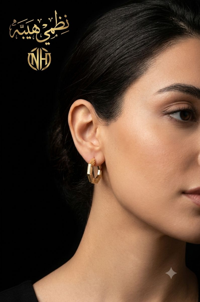 حلق — فلورا — عيار 18 — 2.20 جم