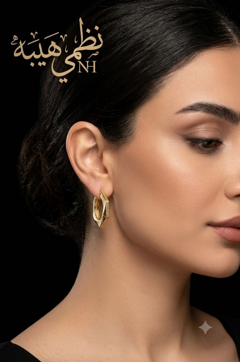 حلق — فلورا — عيار 18 — 3.25 جم