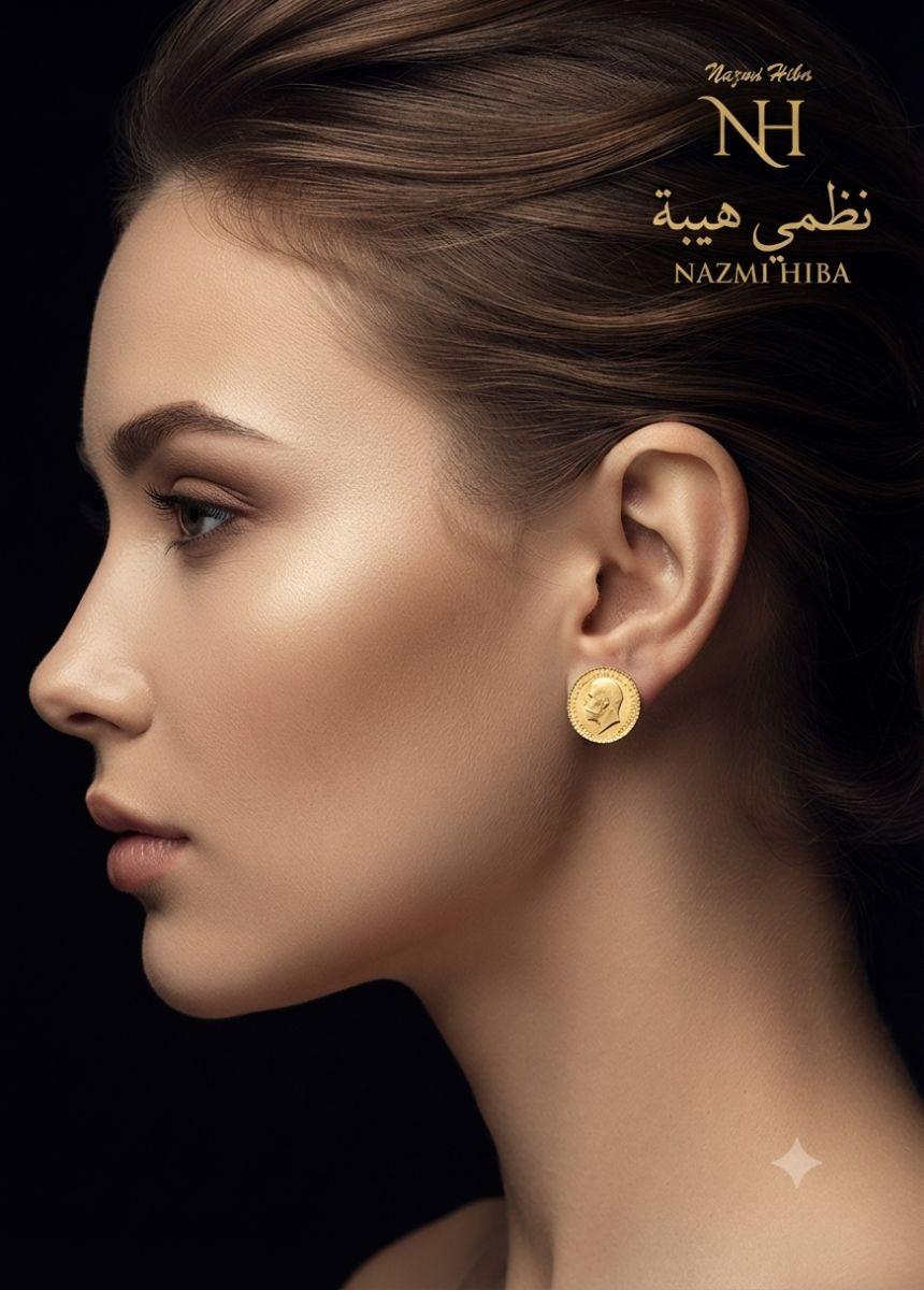 حلق — كنج جولد — عيار 18 — 0.60 جم