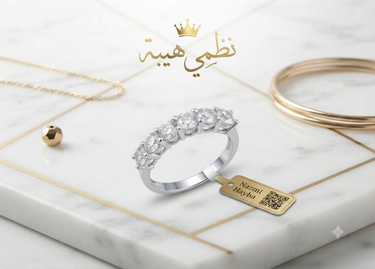 خاتم — فلورا — عيار 18 — 3.38 جم