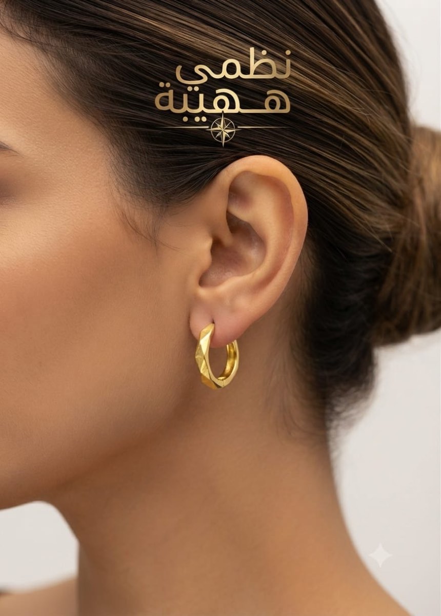 حلق — فلورا — عيار 18 — 2.90 جم