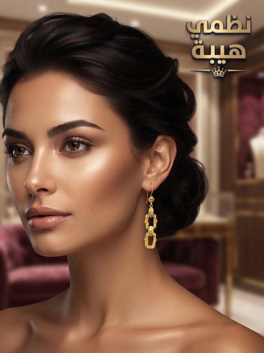 حلق — فلورا — عيار 21 — 4.92 جم