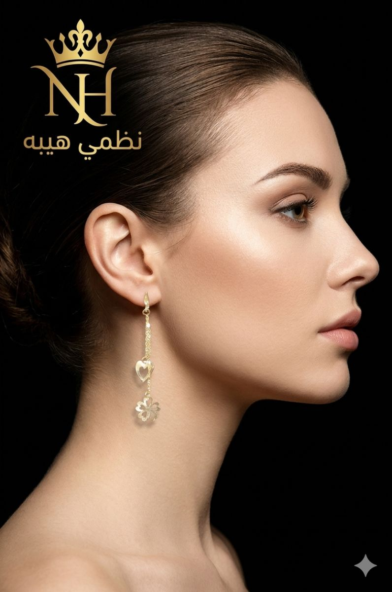 حلق — فلورا — عيار 18 — صورة 1