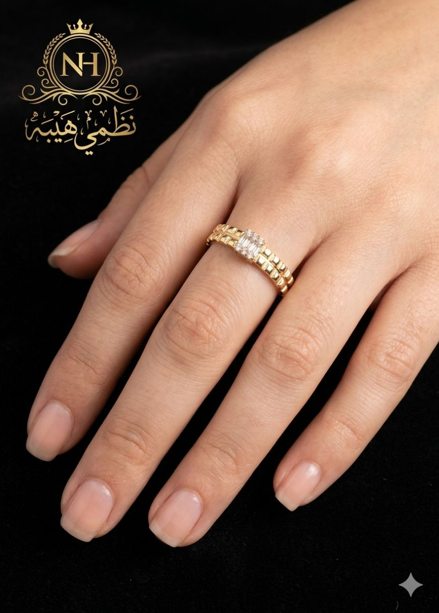 خاتم — مصانع او ورش — عيار 18 — صورة 1