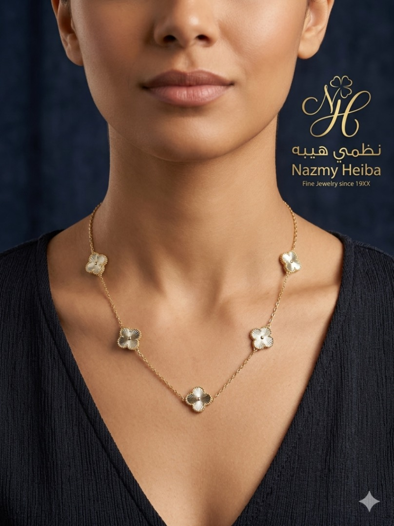 سلسله — فلورا — عيار 18 — 7.90 جم
