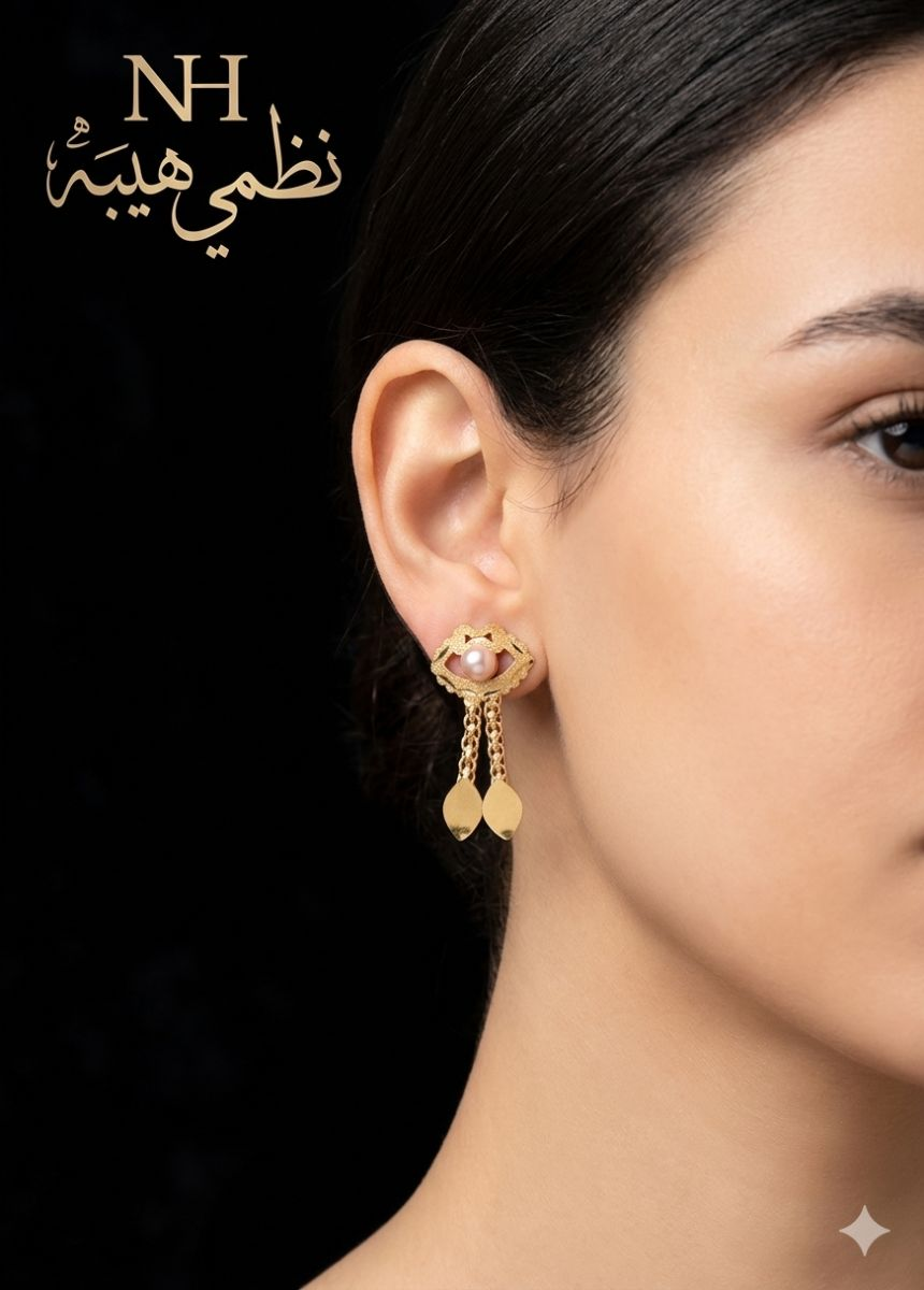 حلق — اللؤلؤه — عيار 18 — 1.52 جم